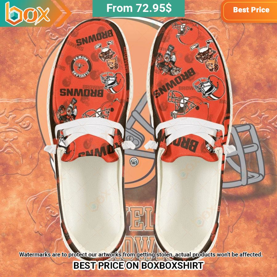 Custom Cleveland Browns Hey Dude Shoes You look handsome bro