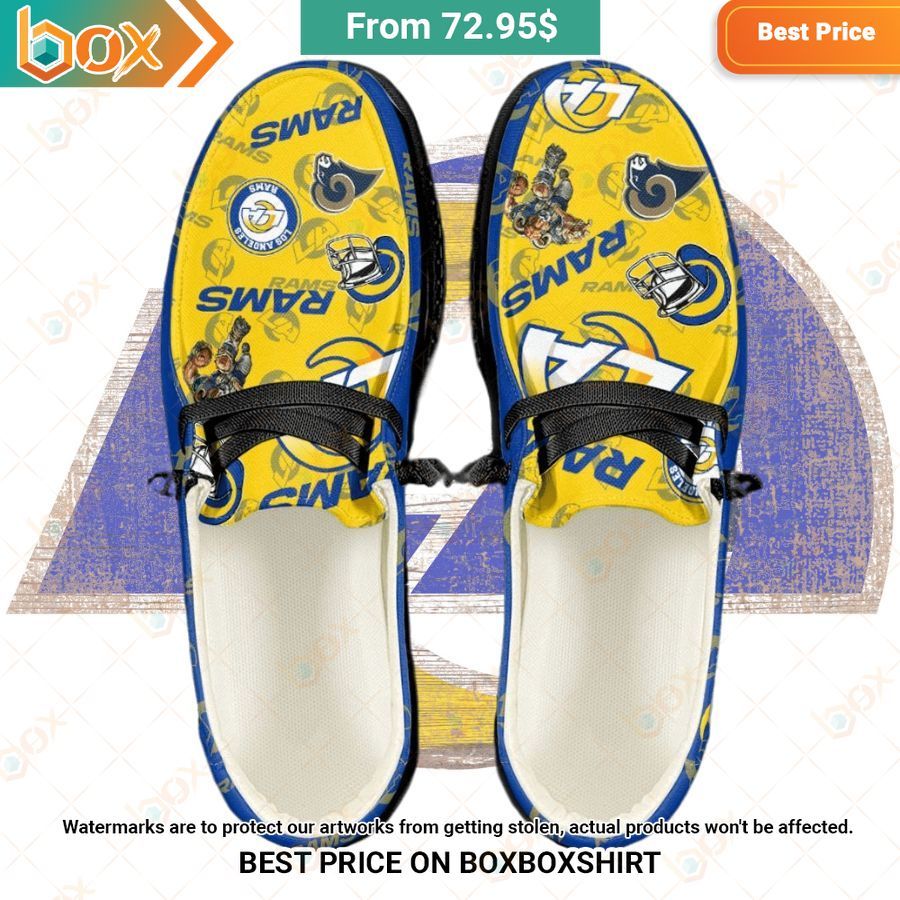 Custom Los Angeles Rams Hey Dude Shoes Unique and sober