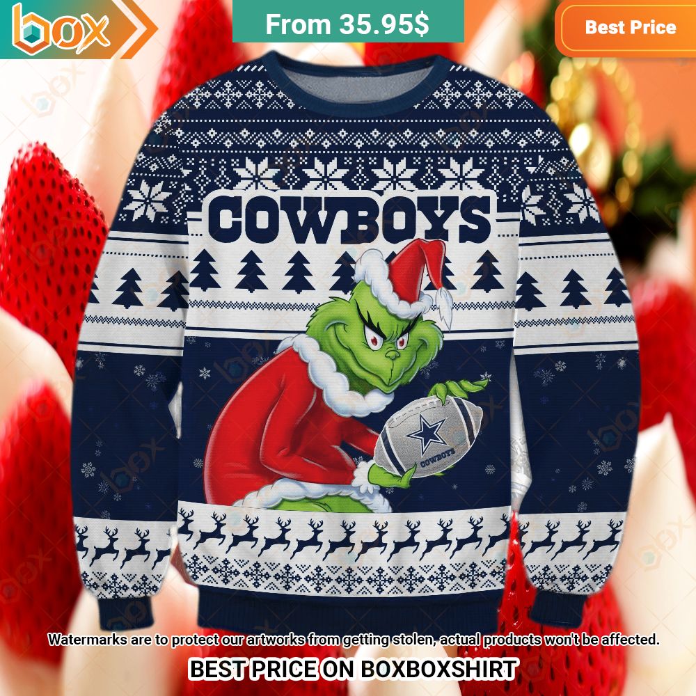 Dallas Cowboys Grinch Sweater You look fresh in nature