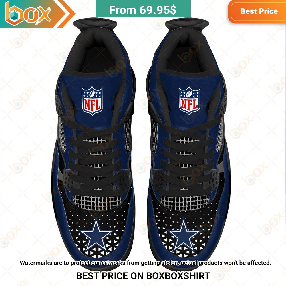 Dallas Cowboys NFL Custom Air Jordan 4 Sneaker Cuteness overloaded