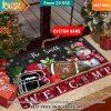 Davidson Wildcats Welcome Christmas Doormat Long time