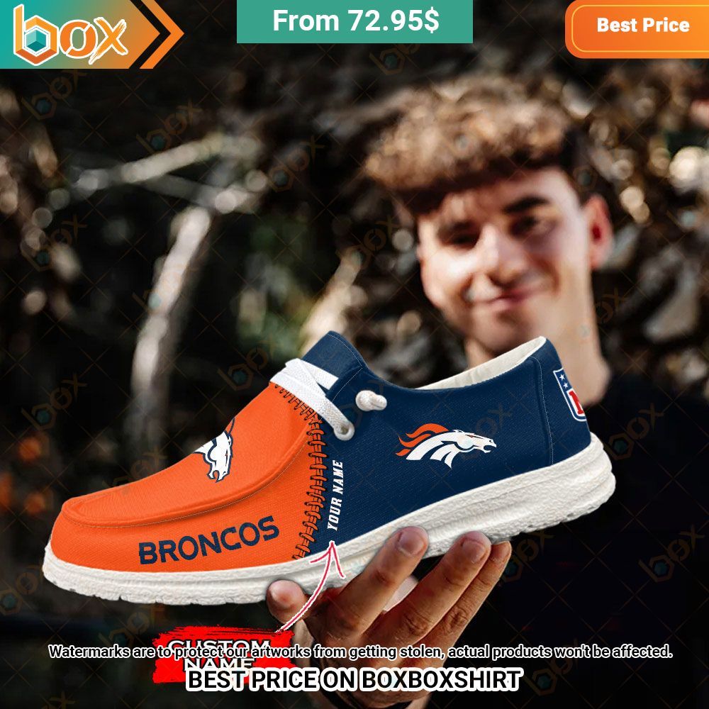 Denver Broncos Custom Hey Dude Shoes Hey! Your profile picture is awesome