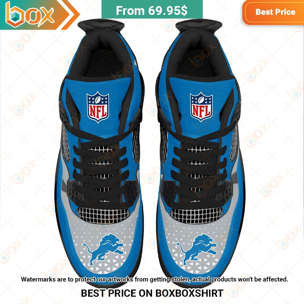 Detroit Lions NFL Custom Air Jordan 4 Sneaker Your beauty is irresistible.