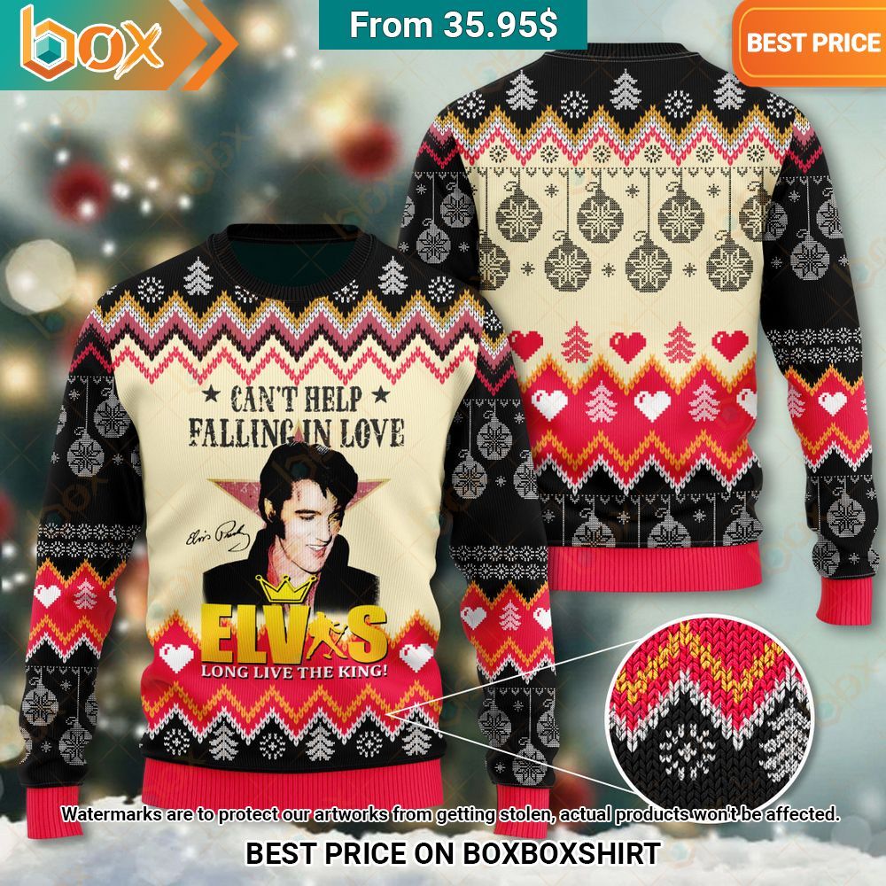 Elvis Presley Can't Help Falling In Love Sweater You look cheerful dear