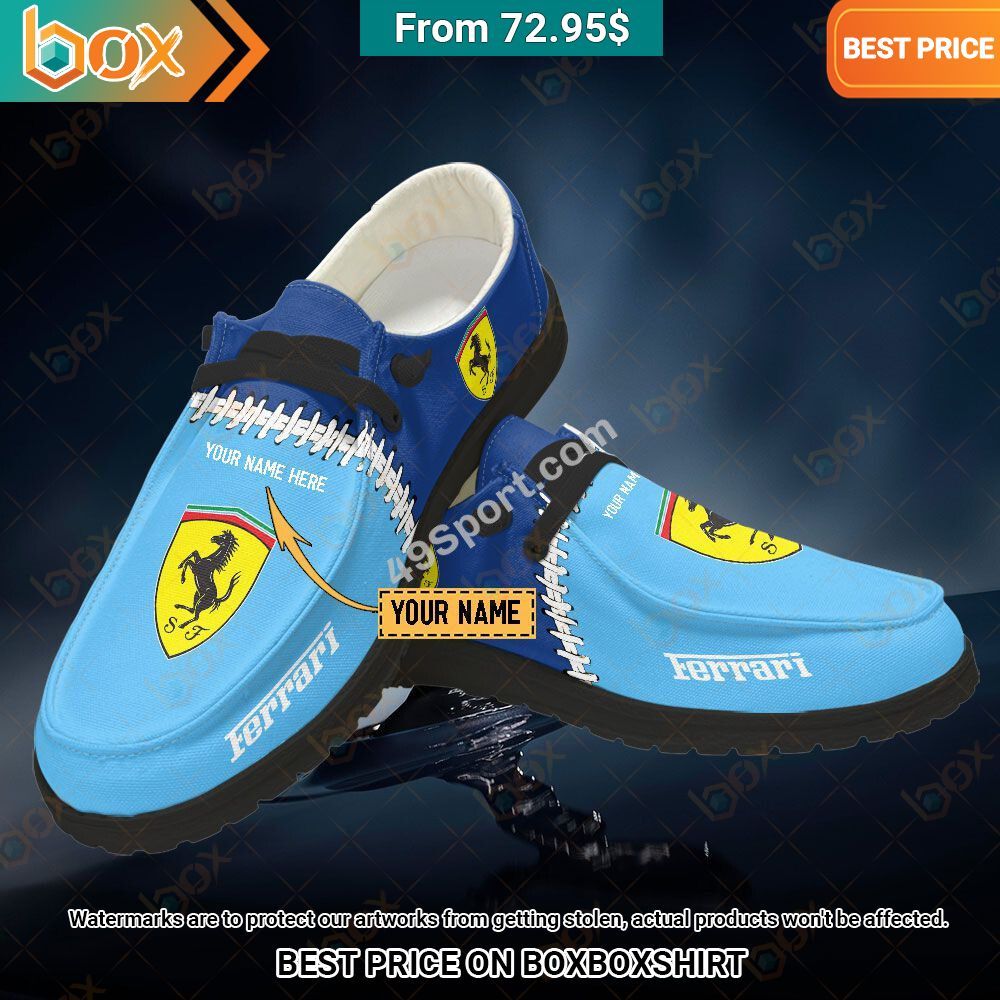 Ferrari Custom Hey Dude Shoes Your face is glowing like a red rose