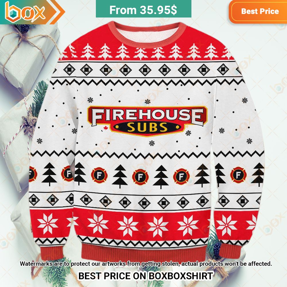 Firehouse Subs Chrismas Sweater You look too weak