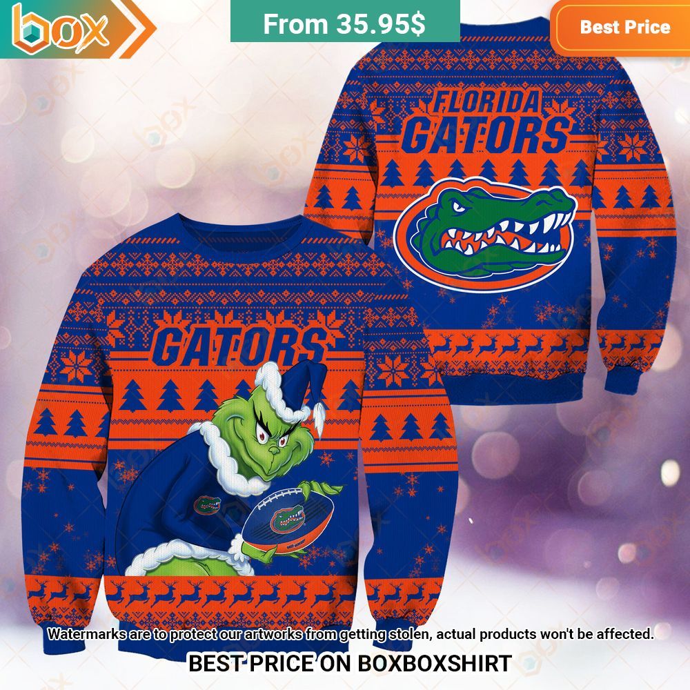 Florida Gators NCAA Grinch Sweater Royal Pic of yours