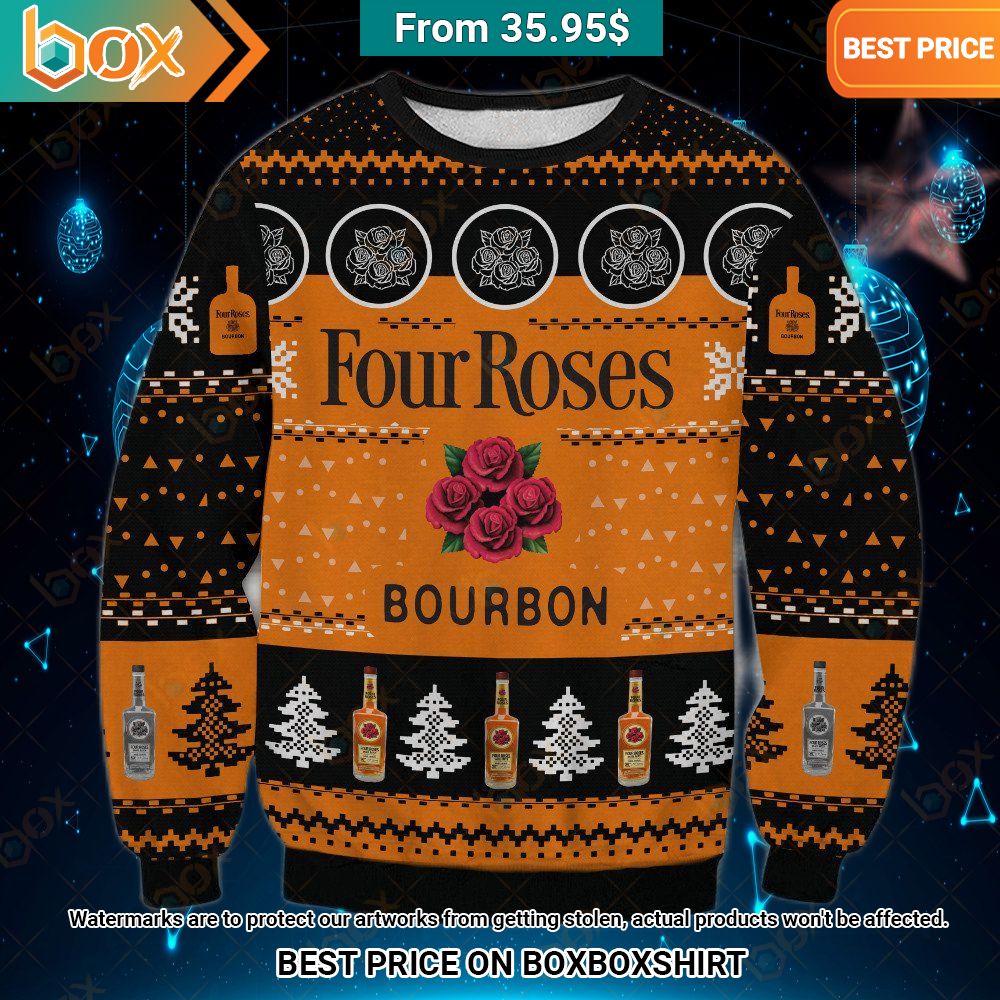 Four Roses Bourbon Sweater Lovely smile