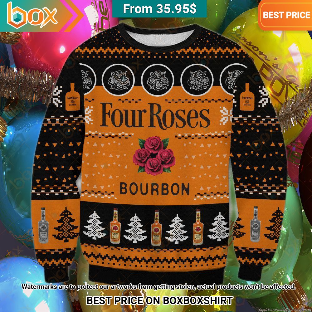 Four Roses Bourbon Sweater Nice elegant click