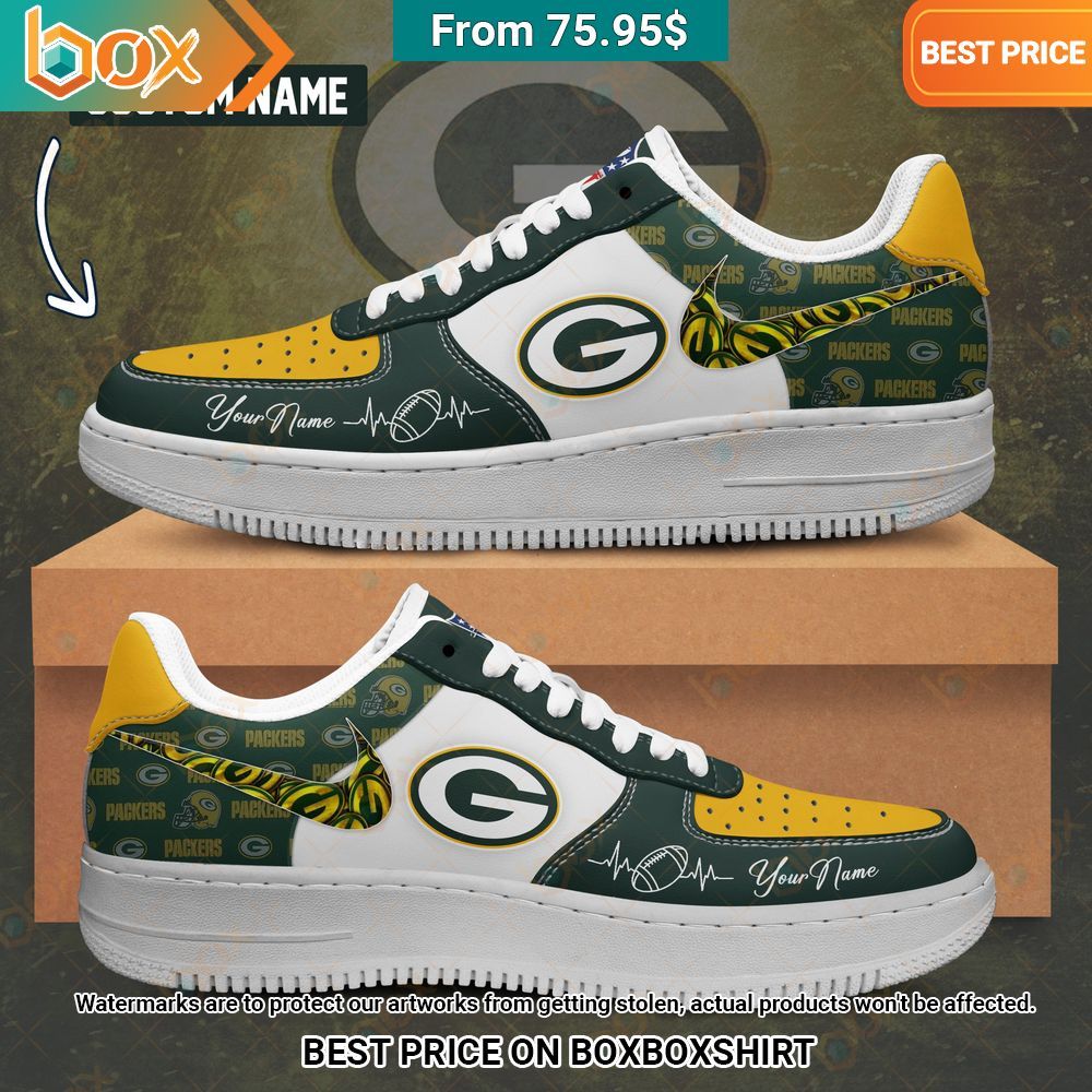 Green Bay Packers Custom Air Force Your face is glowing like a red rose