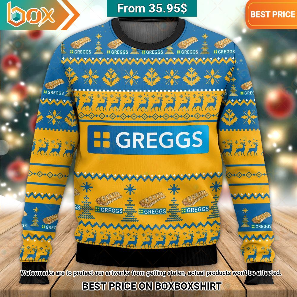 Greggs Christmas Sweater Nice shot bro