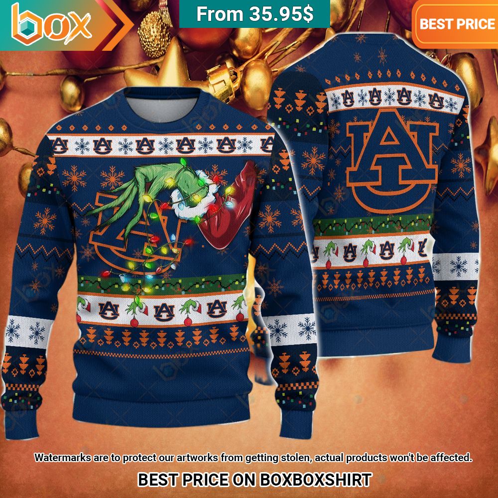 Grinch Auburn Tigers Christmas Sweater It is more than cute