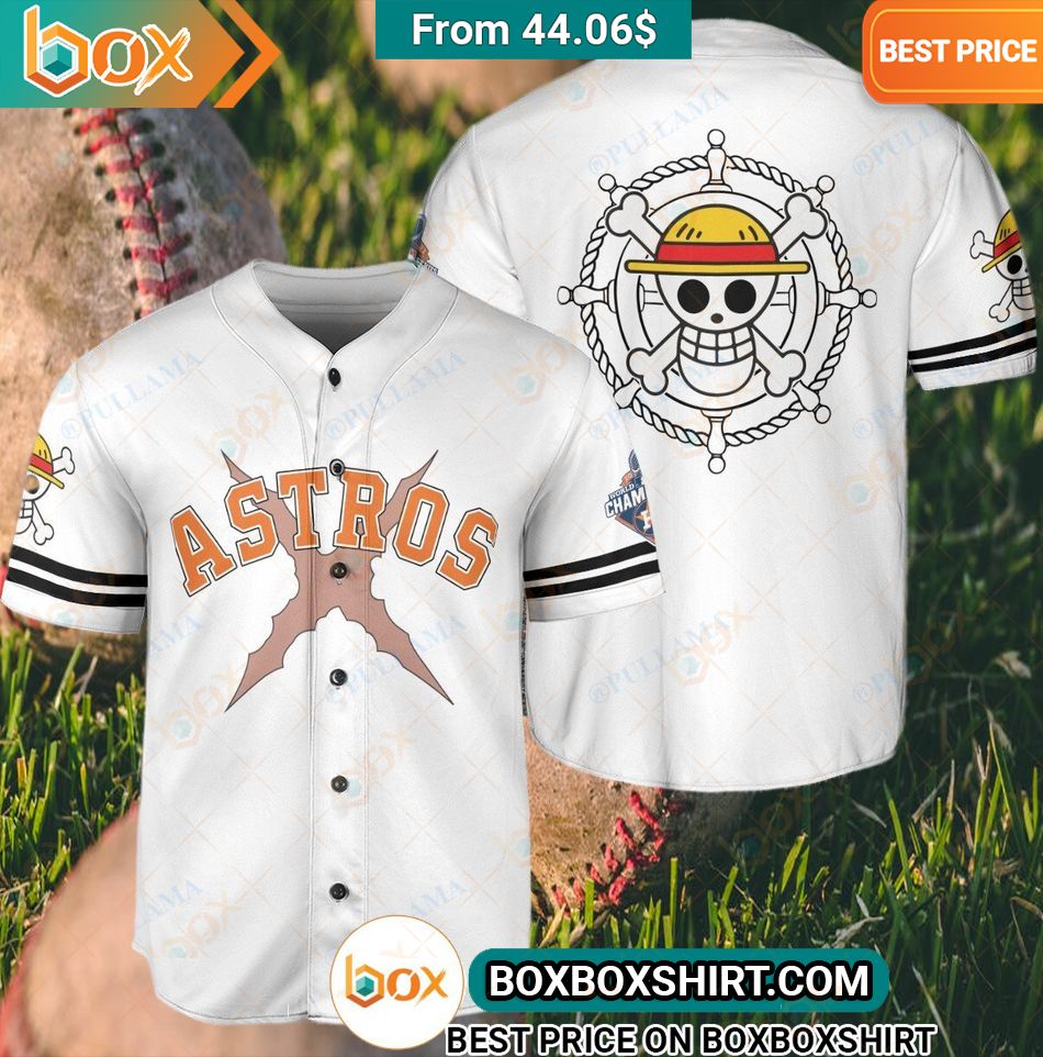 Houston Astros Straw Hat Luffy Baseball Jersey You look beautiful forever