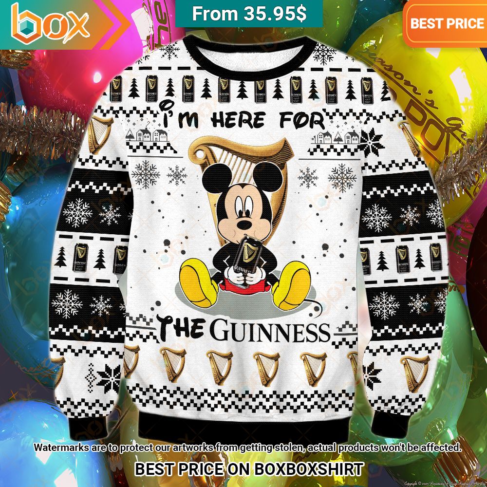 I'm Here For The Guinness Mickey Mouse Sweater Looking so nice