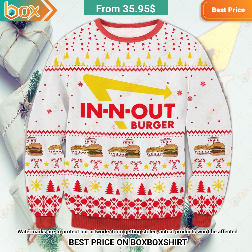 In N Out Burger Chrismas Sweater Have no words to explain your beauty