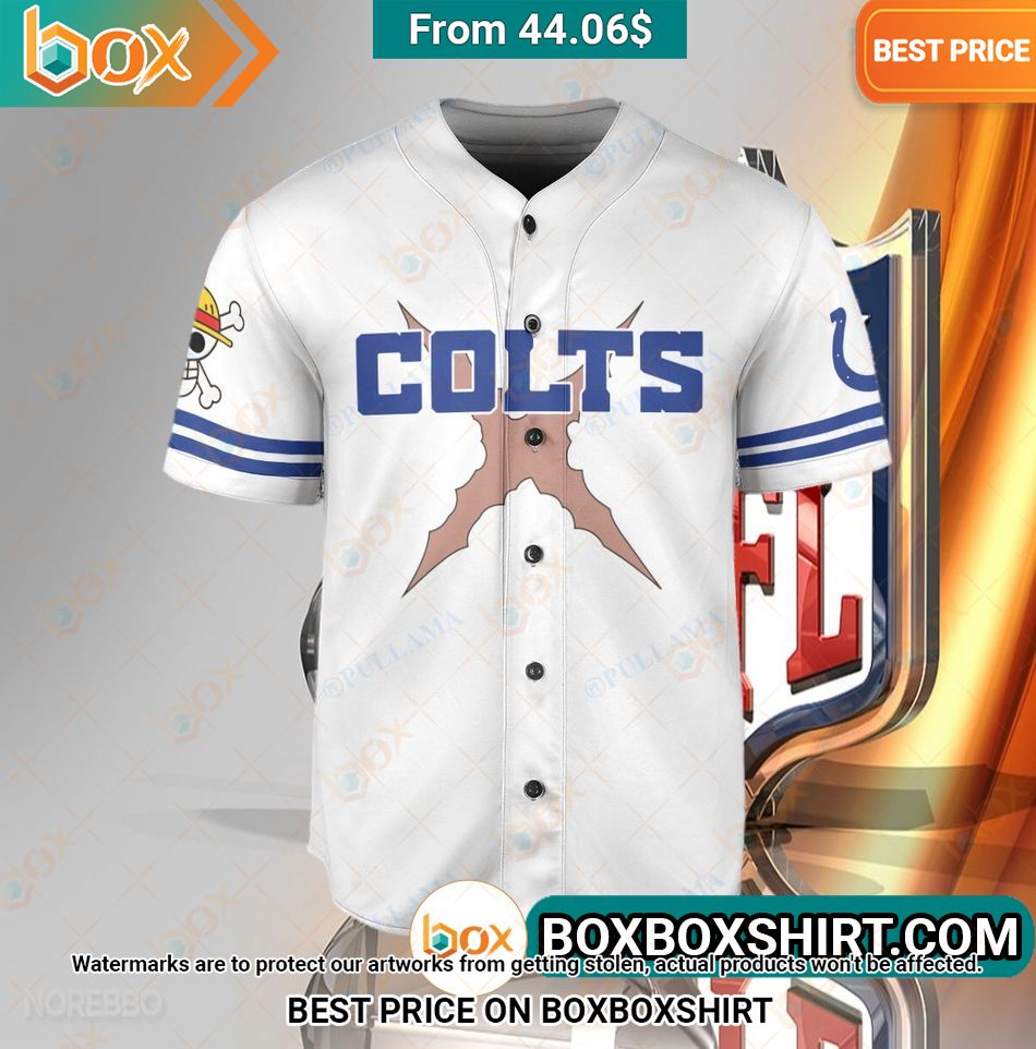 Indianapolis Colts Straw Hat Luffy Baseball Jersey You look lazy