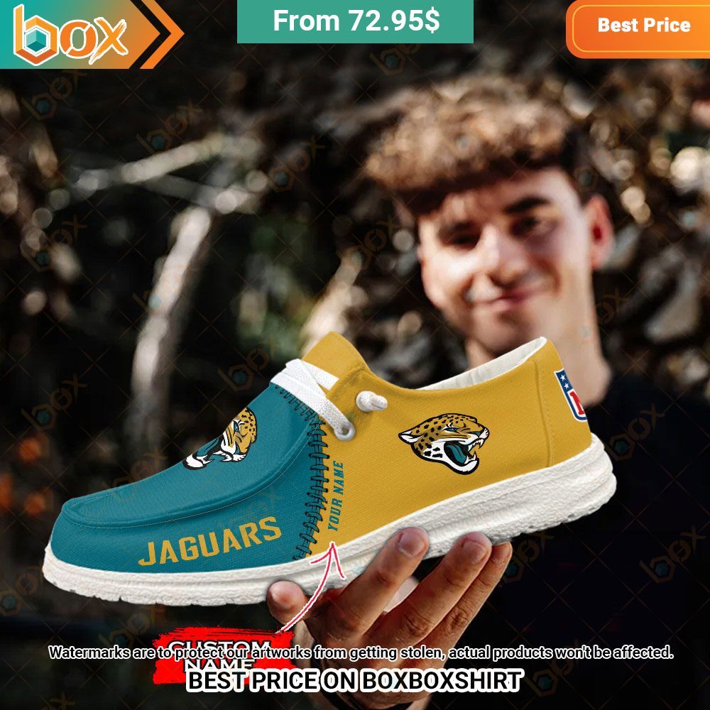 Jacksonville Jaguars Custom Hey Dude Shoes Selfie expert