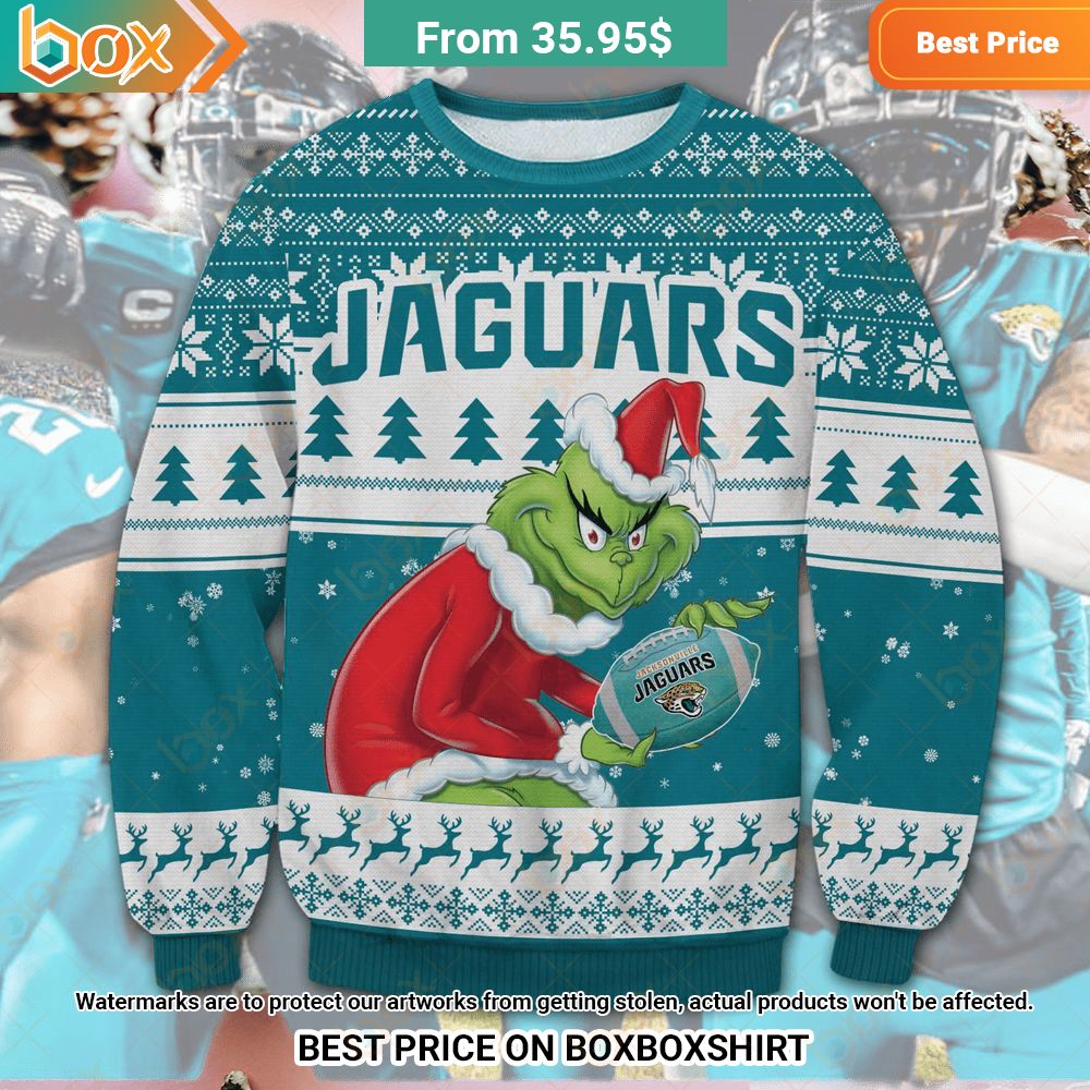 Jacksonville Jaguars Grinch Sweater Oh my God you have put on so much!