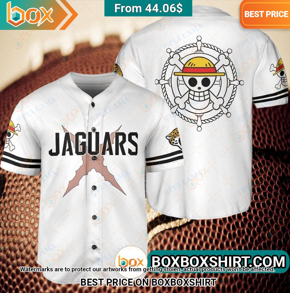 Jacksonville Jaguars Straw Hat Luffy Baseball Jersey Impressive picture.