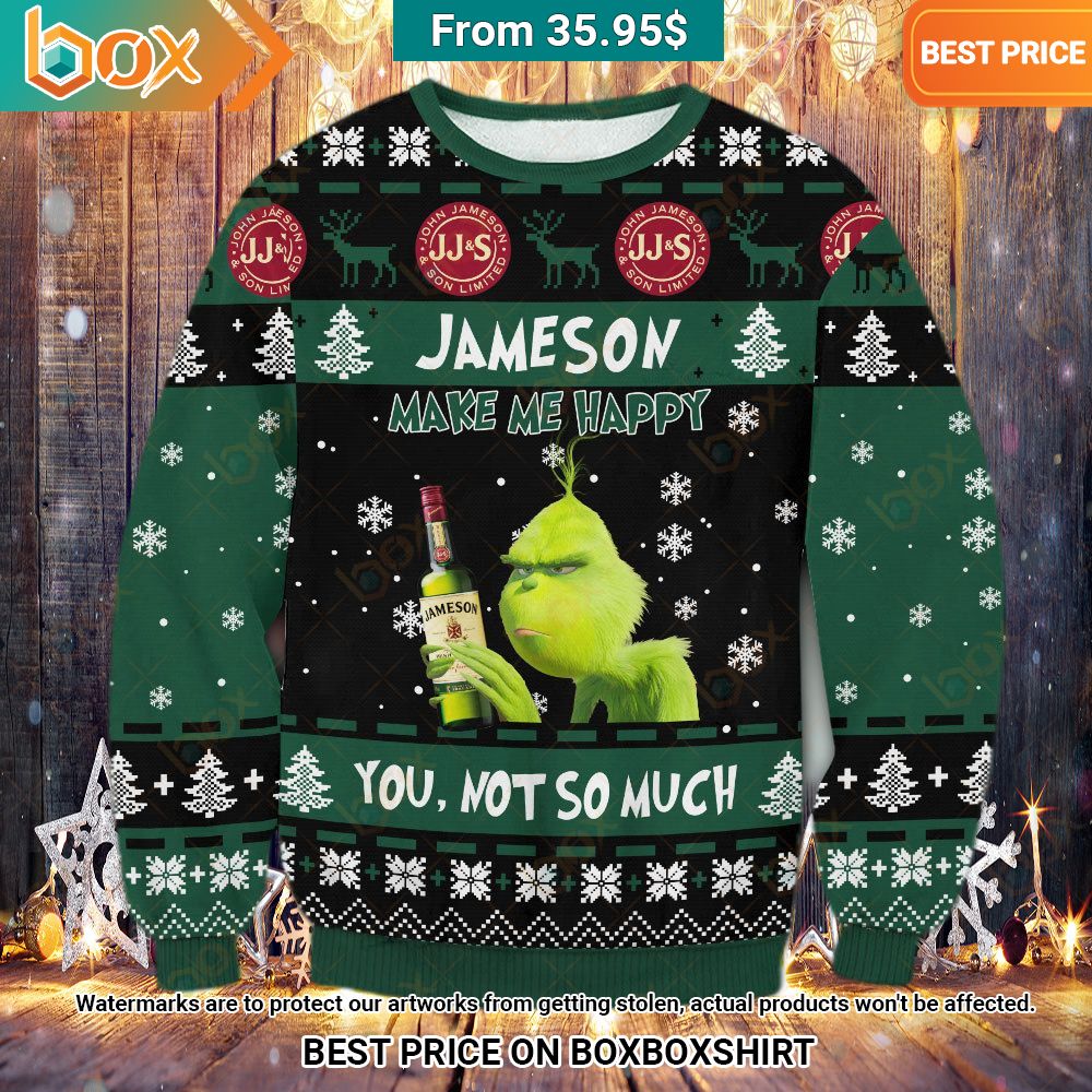 Jameson Grinch Make Me Happy You, Not So Much Sweater Out of the world