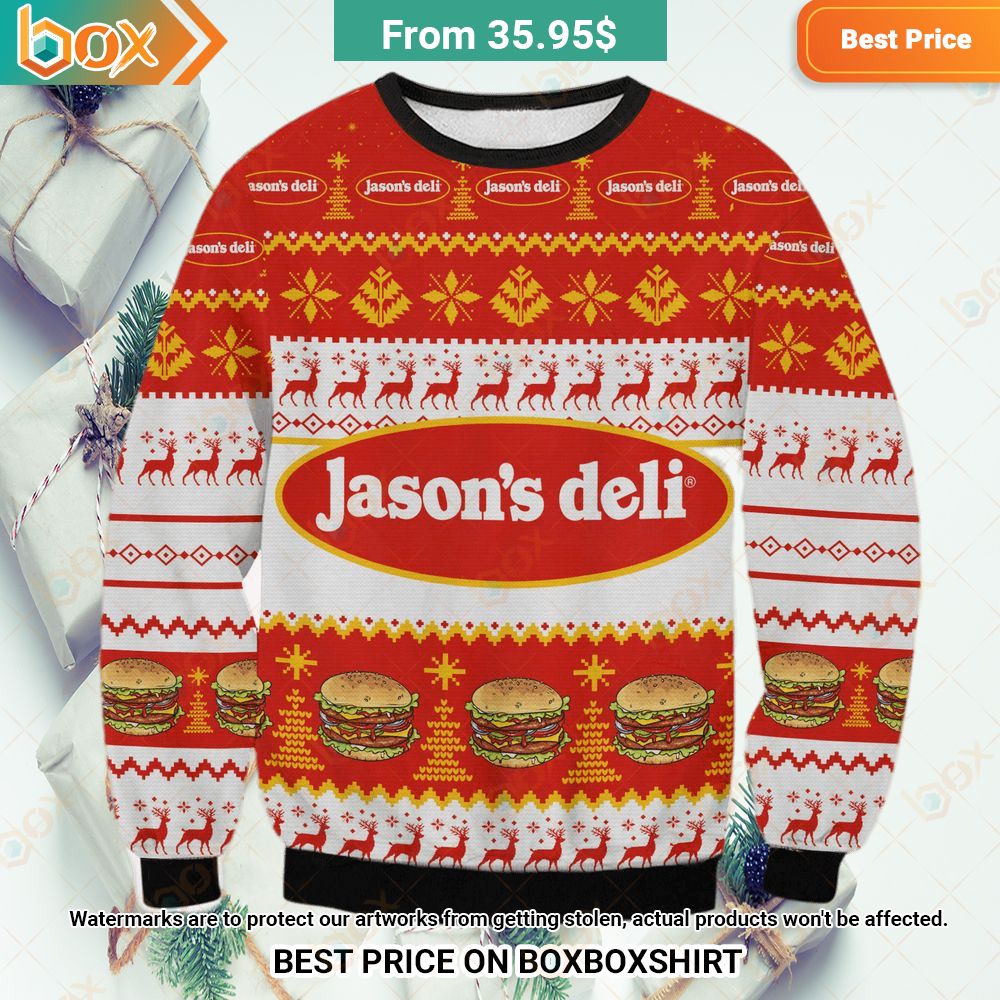 Jason's Deli Chrismas Sweater Cuteness overloaded