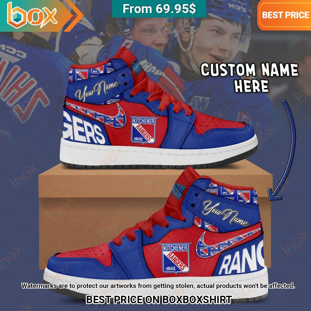 Kitchener Rangers Custom Air Jordan 1 Your face is glowing like a red rose