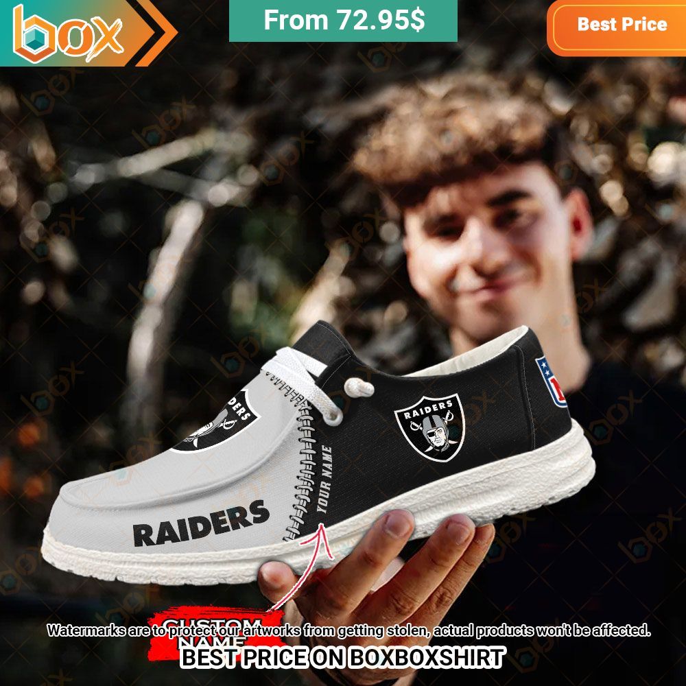 Las Vegas Raiders Custom Hey Dude Shoes You tried editing this time?