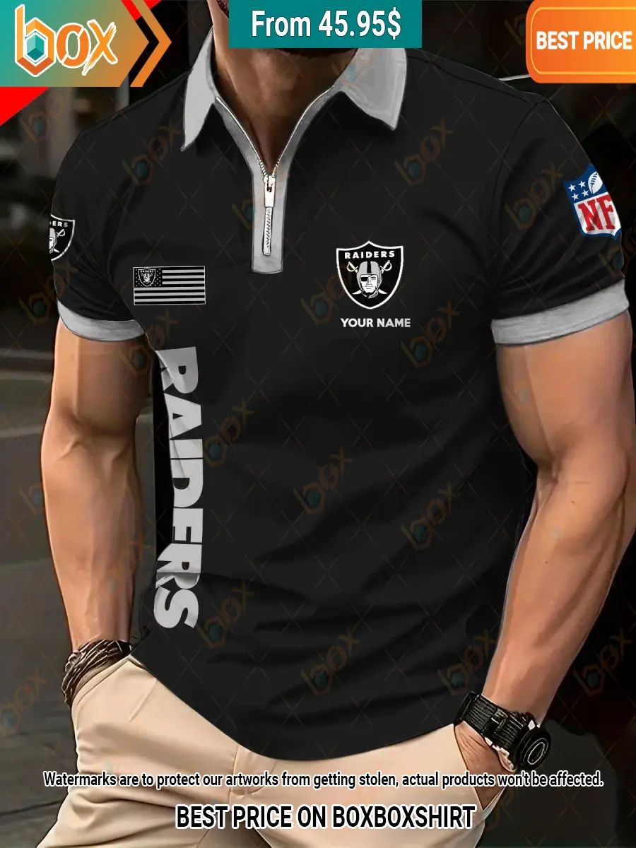 Las Vegas Raiders Custom Zip Polo This is your best picture man