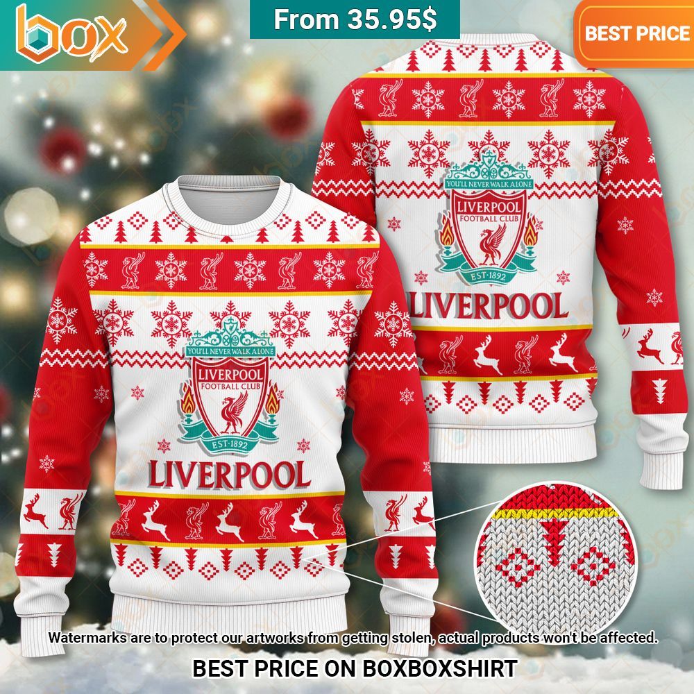 Liverpool FC Christmas Sweater Elegant picture.