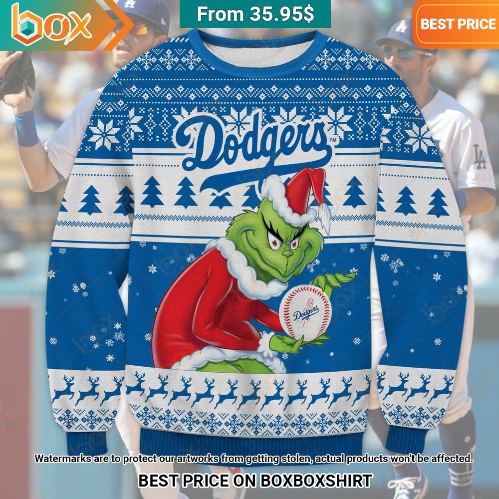 Los Angeles Dodgers Grinch Christmas Sweater - Express your unique style  with BoxBoxShirt