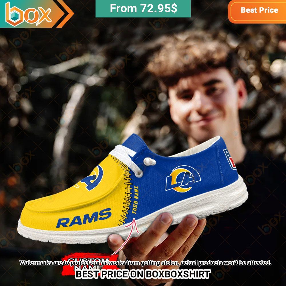Los Angeles Rams Custom Hey Dude Shoes Cutting dash