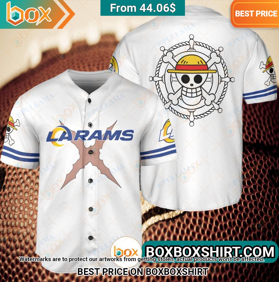 Los Angeles Rams Straw Hat Luffy Baseball Jersey I like your hairstyle