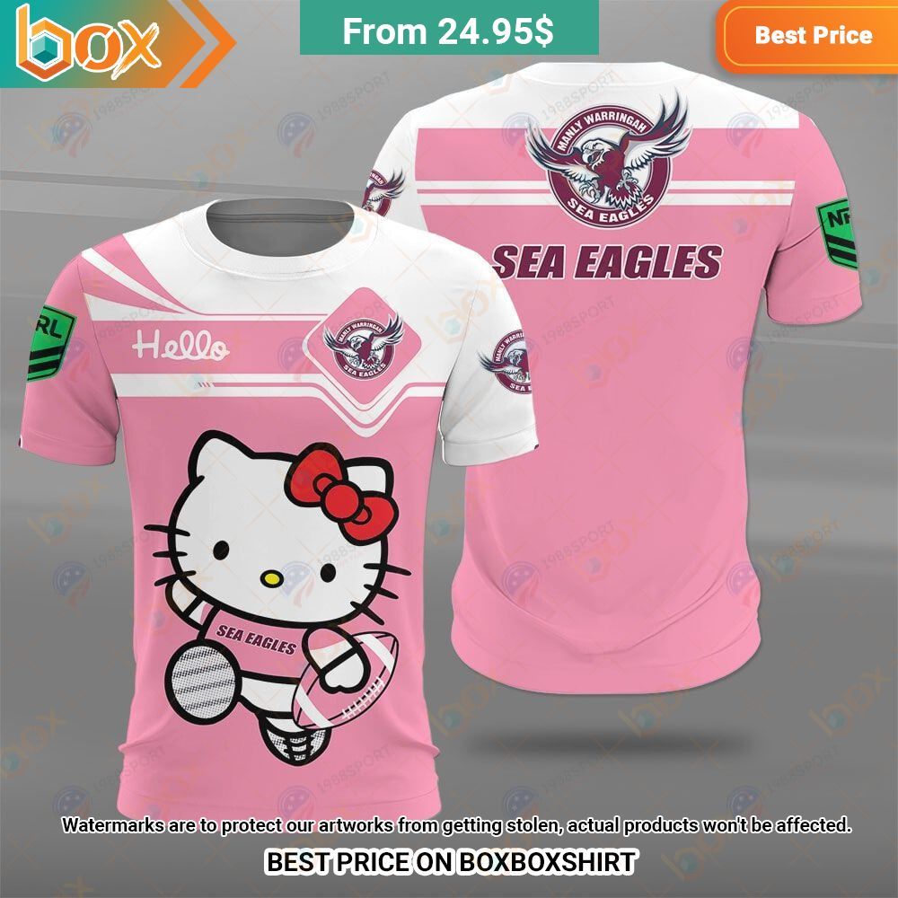 Manly Warringah Sea Eagles Hello Kitty NRL Shirt Best picture ever