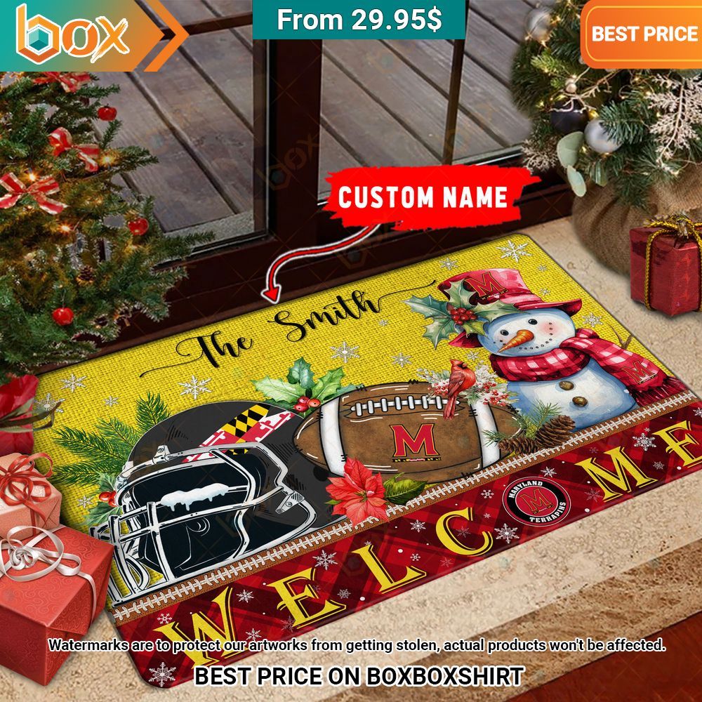 Maryland Terrapins Welcome Christmas Doormat Wow! What a picture you click
