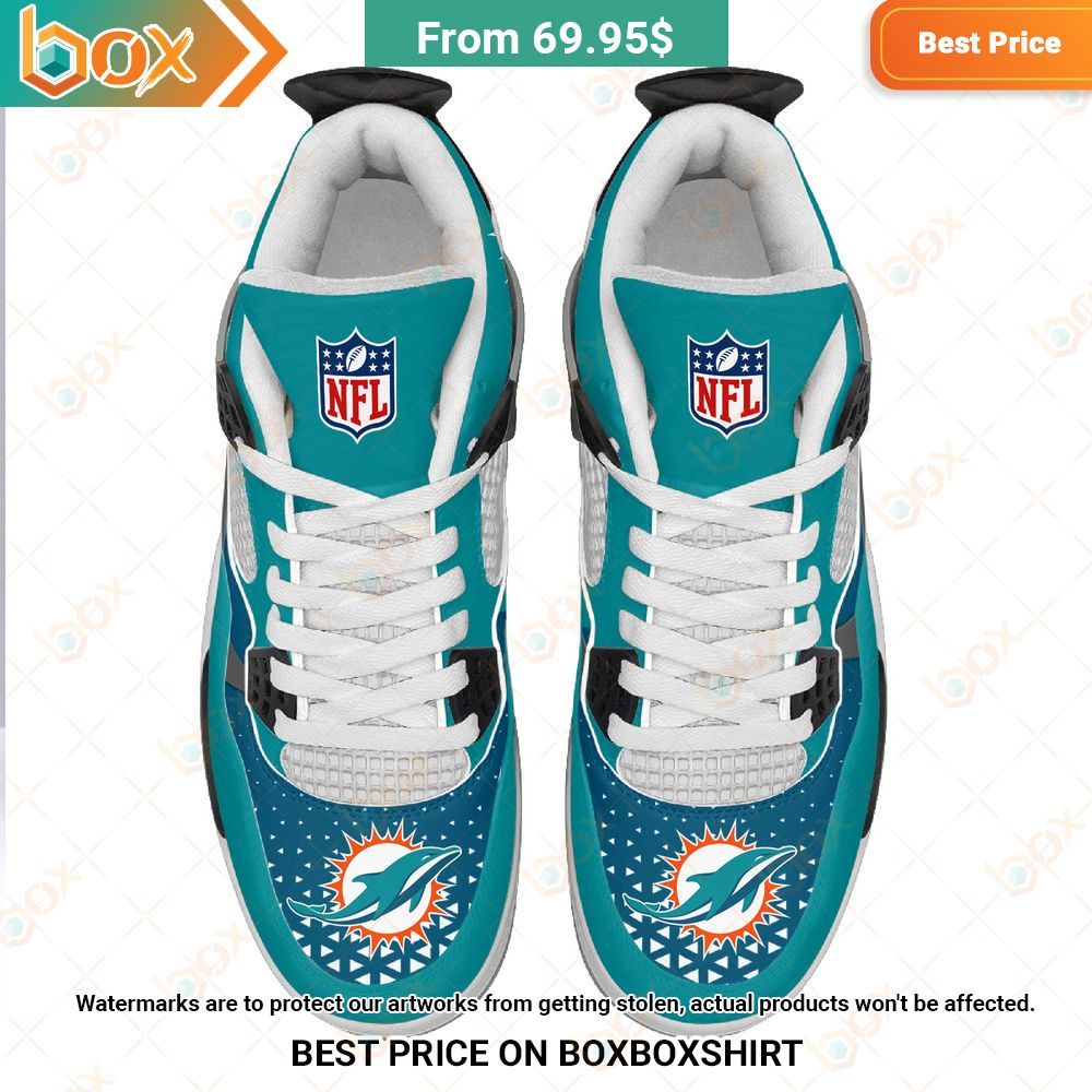 Miami Dolphins NFL Custom Air Jordan 4 Sneaker Best couple on earth