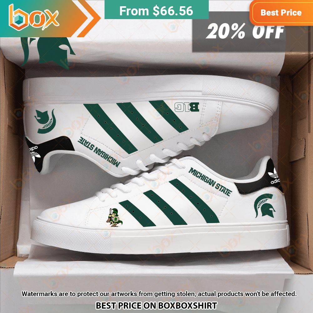Michigan State Spartans Stan Smith Low Top Shoes Super sober