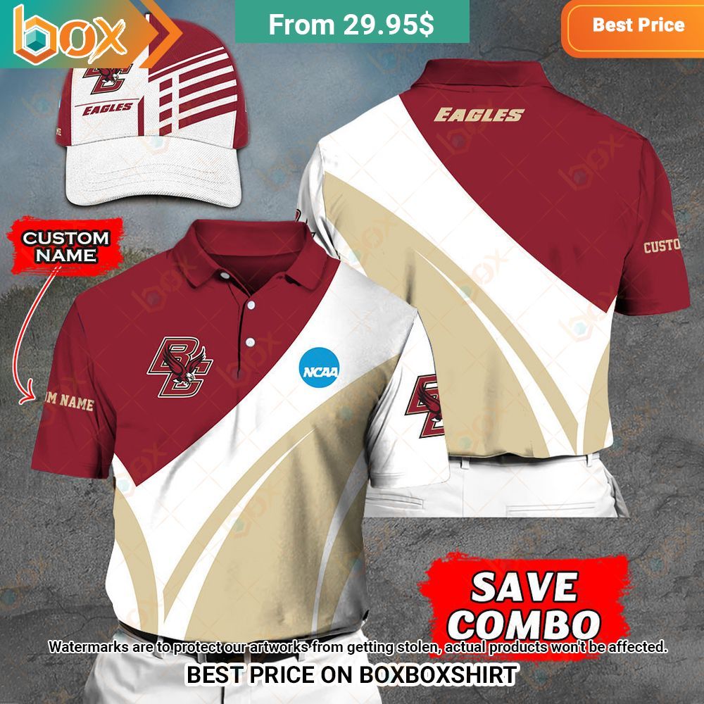 NCAA Boston College Eagles Custom Polo Shirt Elegant picture.