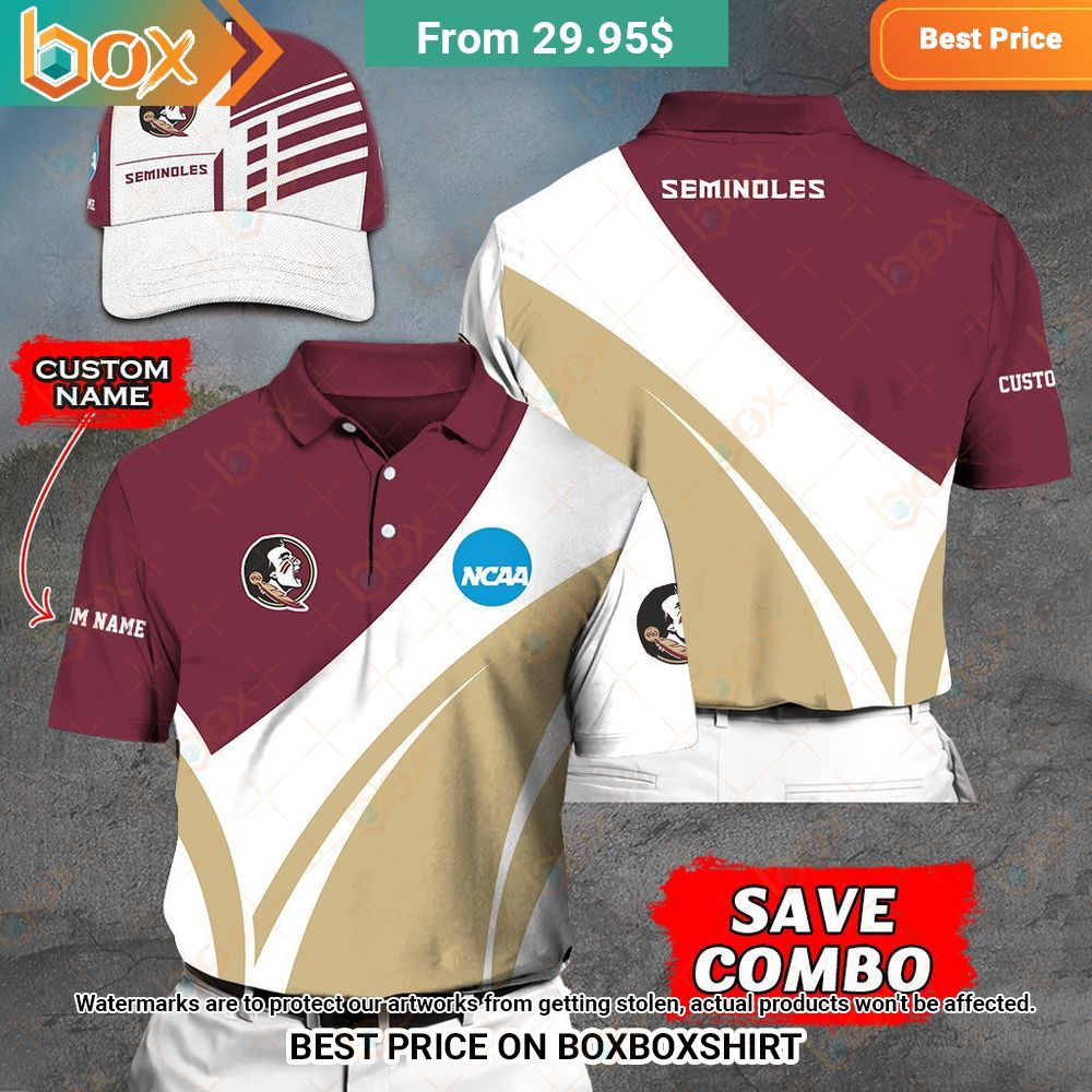 NCAA Florida State Seminoles Custom Polo Shirt Long time