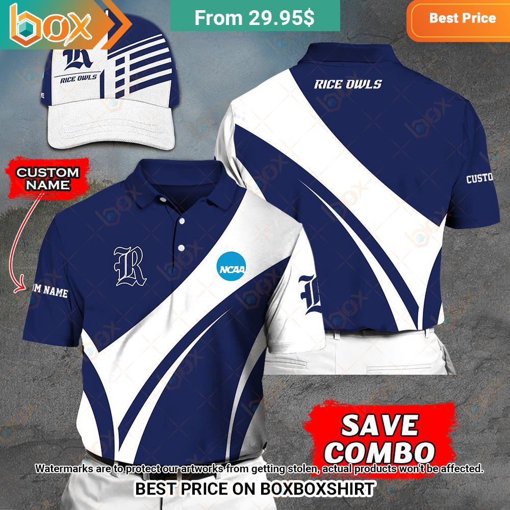 NCAA Rice Owls Custom Polo Shirt You look so healthy and fit