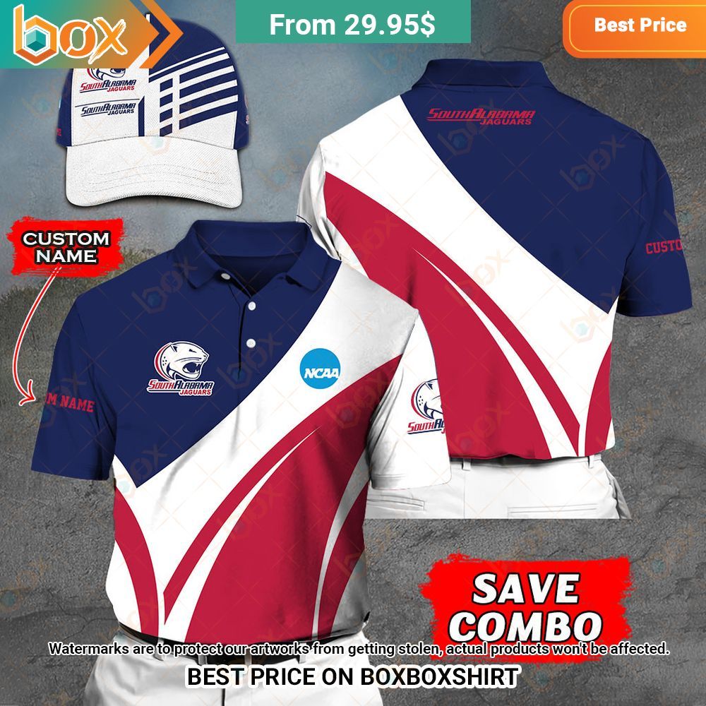 NCAA South Alabama Jaguars Custom Polo Shirt Which place is this bro?