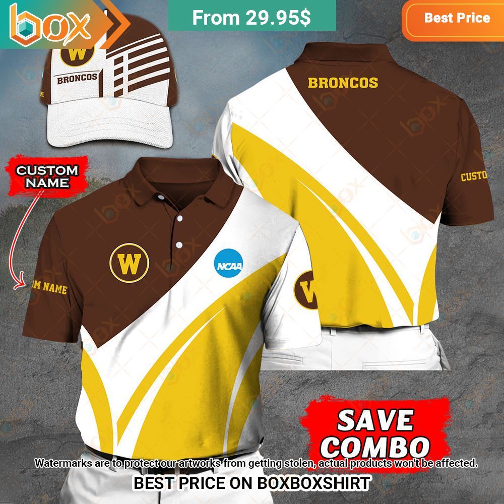 NCAA Western Michigan Broncos Custom Polo Shirt Cool DP