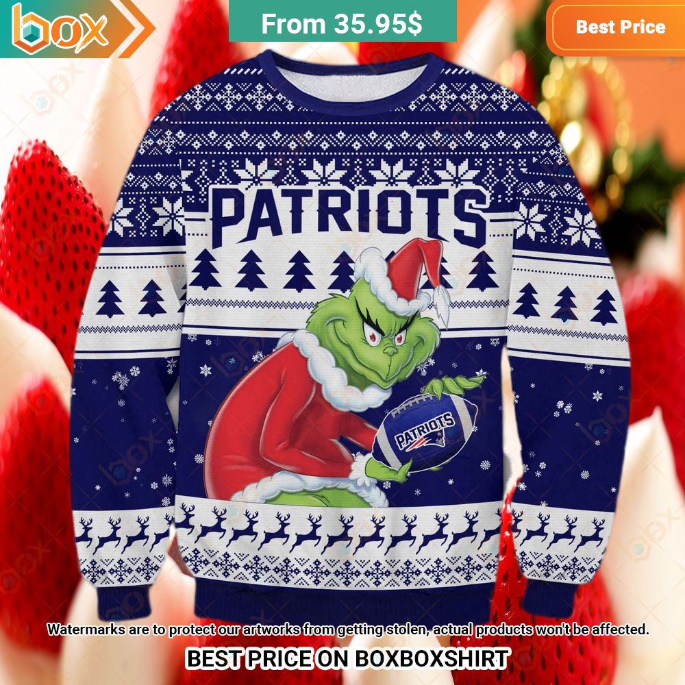 New England Patriots Grinch Sweater How did you learn to click so well