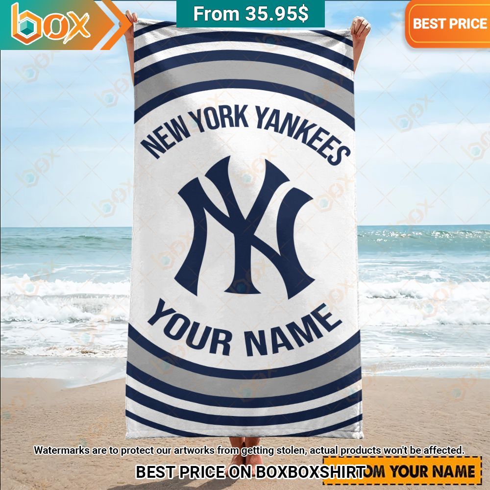 New York Yankees Custom Beach Towel Impressive picture.
