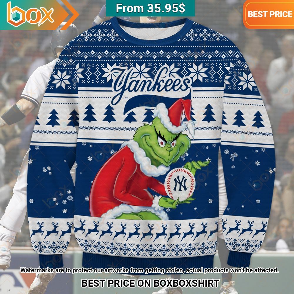 New York Yankees Grinch Christmas Sweater You tried editing this time?