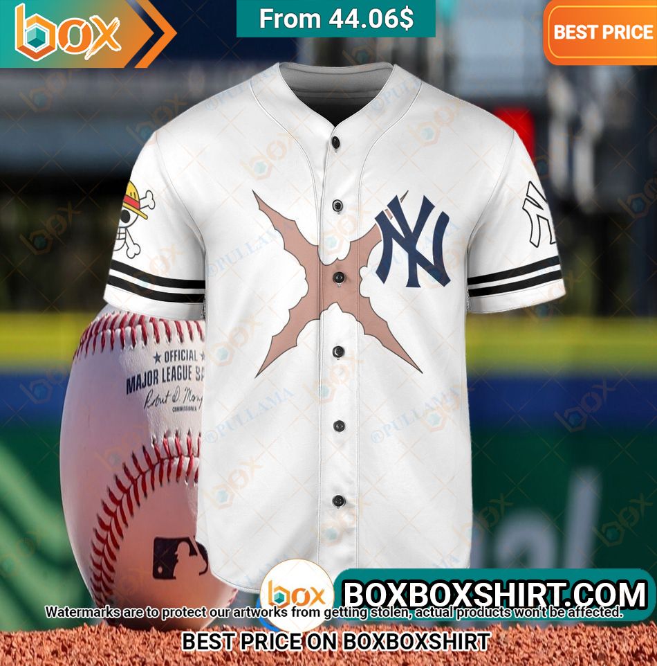 New York Yankees Straw Hat Luffy Baseball Jersey Natural and awesome
