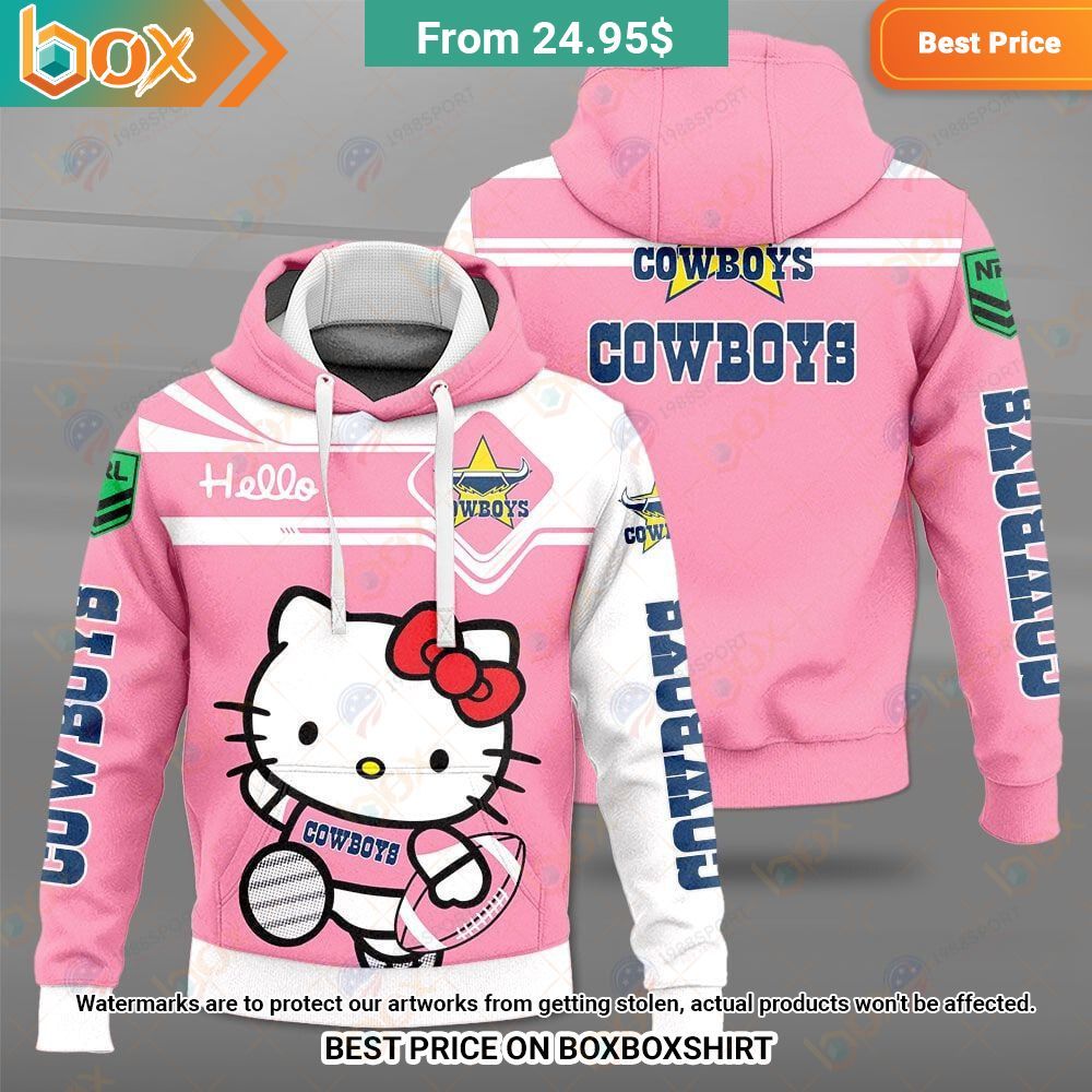 North Queensland Cowboys Hello Kitty NRL Shirt Royal Pic of yours