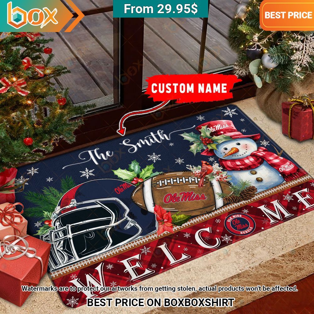 Ole Miss Rebels Welcome Christmas Doormat Have you joined a gymnasium?