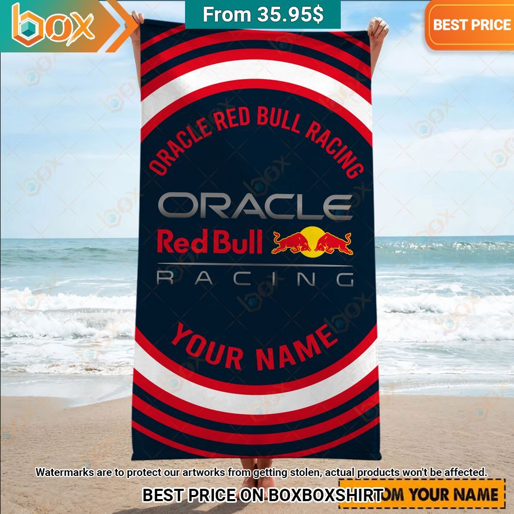 Oracle Red Bull Racing F1 Team Custom Beach Towel This is awesome and unique
