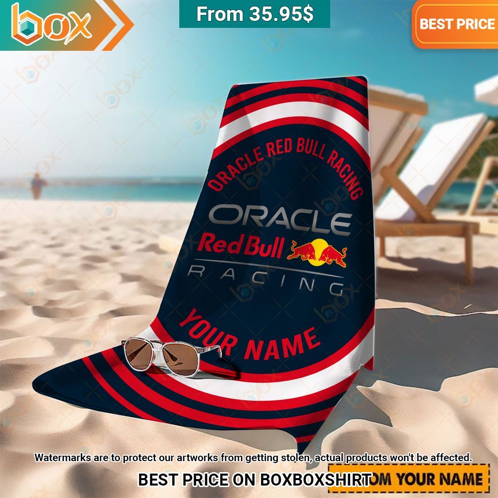 Oracle Red Bull Racing F1 Team Custom Beach Towel Awesome Pic guys