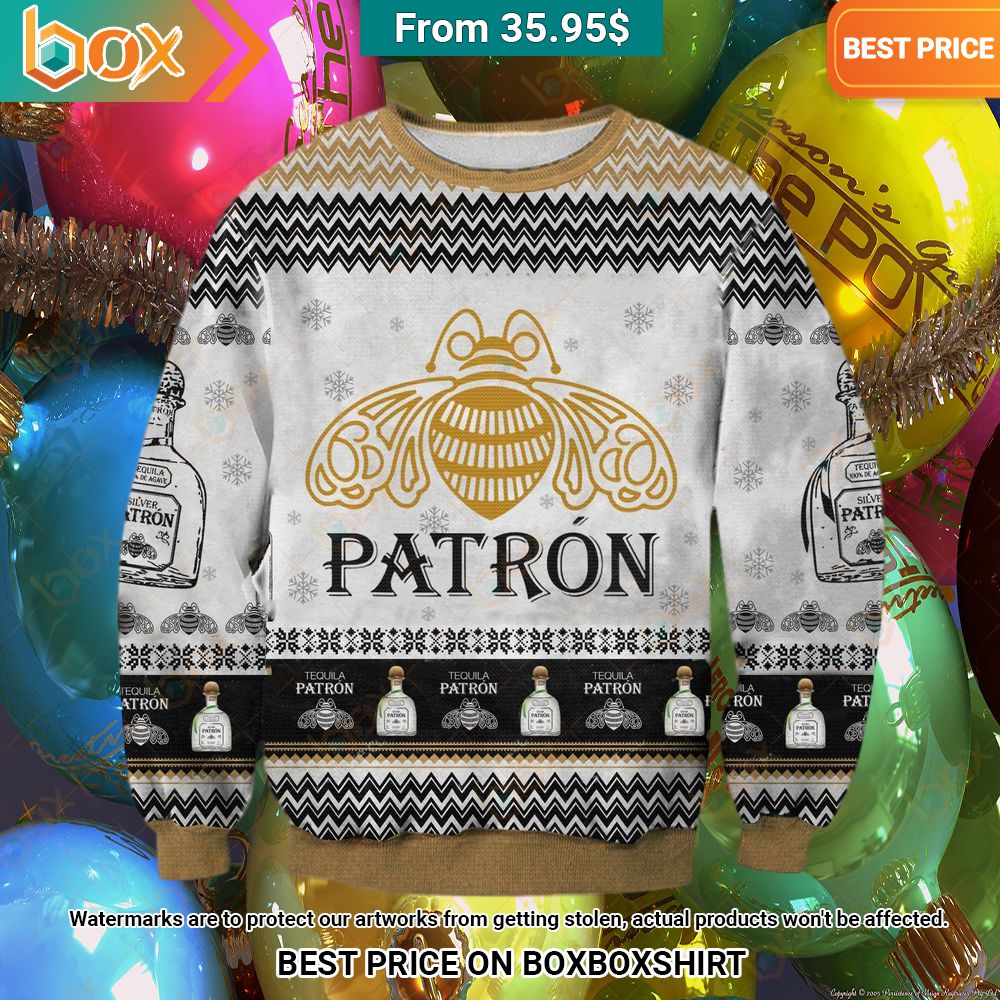 Patrón Tequila Christmas Sweater Nice place and nice picture